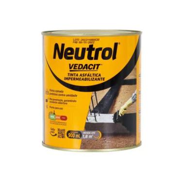 Imagem de Neutrol Tinta Asfáltica Impermeabilizante Vedacit 900ML - Otto Baumgar