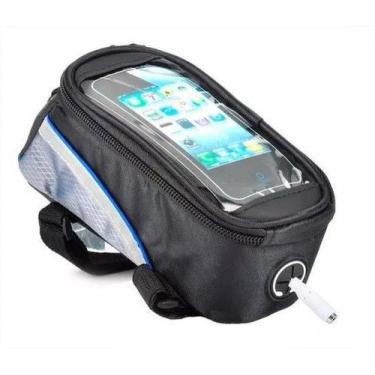 Imagem de Bolsa Porta Celular Suporte Quadro Bike Bicicleta Tamanho P