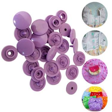 Imagem de Botões de Pressão de Plástico Ritas 12mm Varias Cores Pacote com 50 jo