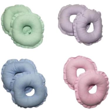 Imagem de Kit 4 Pares De Rosquinha De Amamentação Maternidade Macio Protetor De 