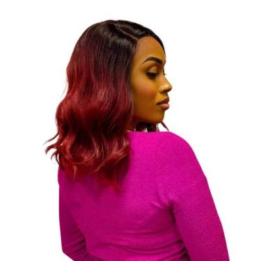 Imagem de Peruca Ondulada Front Lace Repartição Lateral Com Baby Hair - bbless, 