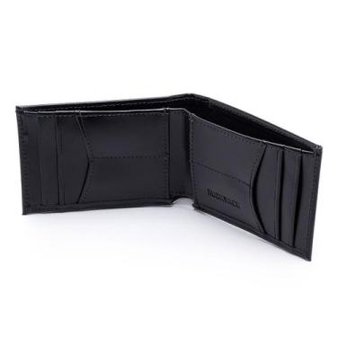 Imagem de Carteira Masculina Slim em Couro Cartões Dinheiro Rucksack 005, Único,