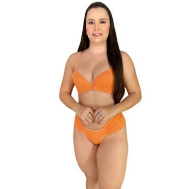 Imagem de Conjunto Calcinha e Sutiã Decotado Liso. - ANA JULIA  MODA INTIMA, Lar