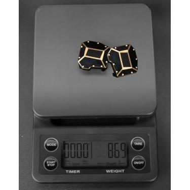 Imagem de Brass Axle Diff Cover Upgrades Part for Axial SCX10 III Portal Axles,ARRCat 2PCS Brass Axle Diff Cover Heavy,Black