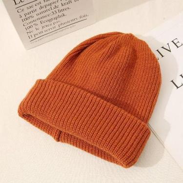 Imagem de  Gorro Casual Feminino Cor De Doces Para O Inverno De Alta Qualidade -