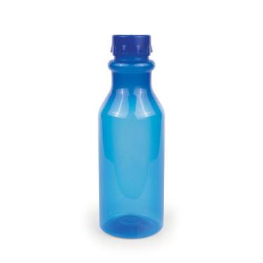 Imagem de Garrafinha de Água Infantil 500 ML Escolar Plasútil, Lisa Azul