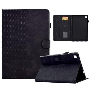 Imagem de Varohix Capa para Samsung Galaxy Tab S6 Lite 2022/2020 10,4 polegadas SM-P610/P613/P615/P619 Capa magnética de couro PU com suporte para cartão com suporte de caneta S para Samsung S6 Lite, preta
