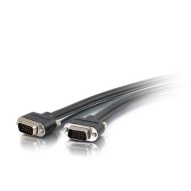 Imagem de Cabo VGA C2G 50218 – Cabo de vídeo VGA selecionado M/M, classificação CMG na parede, preto (50 pés, 15,24 metros)