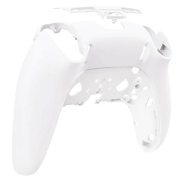 Imagem de eXtremeRate Capa traseira personalizada compatível com controlador de borda ps5, capa traseira de substituição branca DIY compatível com ps5 Edge Controller