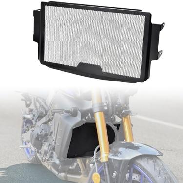 Imagem de VEISUTOR Capa de proteção de grade de radiador para Yamaha MT09, capa protetora de radiador preta malha de proteção de tanque para Yamaha MT-09 MT09 SP MT09SP MT 09SP 2021-2024