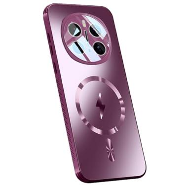 Imagem de POYUFRG Capa de proteção de lente para Honor Magic 7 Pro/7, capa fina para celular com tudo incluído para câmera fosca suporte veículo sucção magnética, roxo, 7