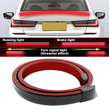 Imagem de Vooda Barra de luz LED de asa traseira 130 cm flexível para carro - Kit de luz LED 3 funções - Vermelho - à prova d’água