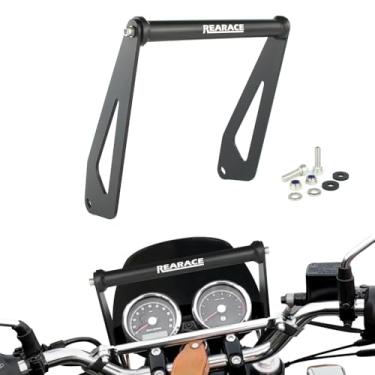 Imagem de REARACE Suporte de GPS adequado para Royal Enfield Interceptor 650 2018-2024, Meteor 350 Supernova 2023-2024, Suporte de navegação GPS para motocicleta