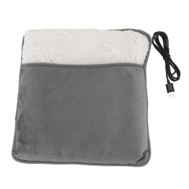 Imagem de Almofada de Aquecimento Elétrica para Pés Aquecidos, Aquecedor de Pés de 11,02 X 11,02 pol. Aquecedor de Pés Sob a Almofada de Aquecimento de Mesa, Plugue USB de Temperatura