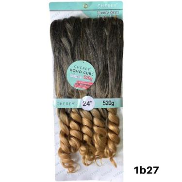 Imagem de Cabelo Para Trança Com Cachos Boho Curl Pacotão 520g Cherey - bbless, 