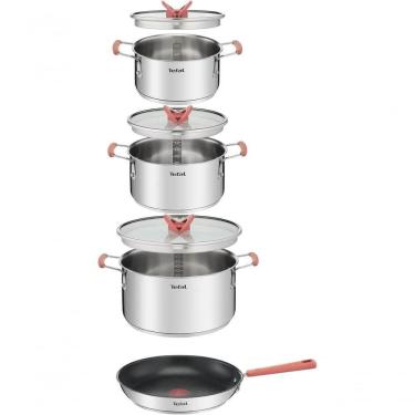 Imagem de Conjunto De 4 Panelas Em Inox Optispace Tefal