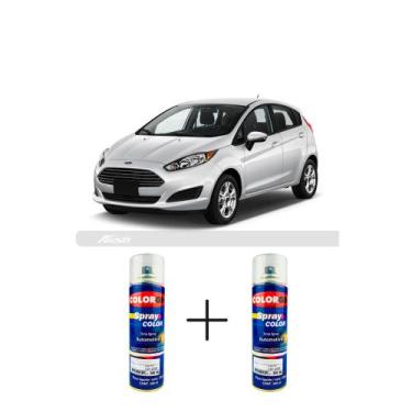 Imagem de Spray automotivo prata enseada + spray verniz 300ml - Sherwin Williams