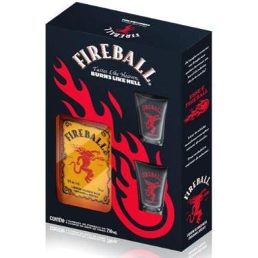 Imagem de Kit FireBall + 2 Copos Shot 750 ml