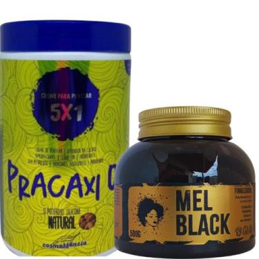 Imagem de Finalizador de Cachos 500g+ Creme de Pentear Pracaxi OIl 1kg - Mel Bla