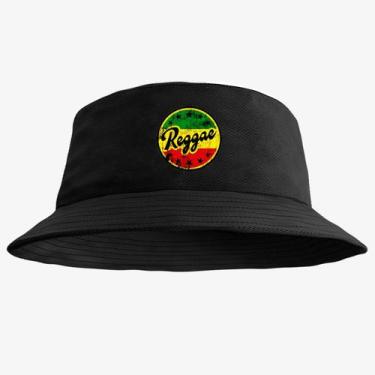 Imagem de Chapéu Bucket Hat Estampado Reggae - MP Moda Masculina, Único, Preto