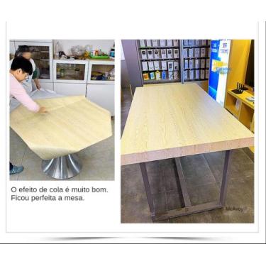 Imagem de Papel Adesivo de Madeira Amadeirado 3mx61cm Autocolante Com Textura Pa