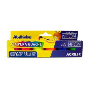 Imagem de Tempera Guache Neon  - Acrilex