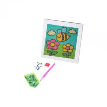 Imagem de Kit Quadro De Pintura 5D Diamante Infantil Porta Retrato Mdf - Novo Sé