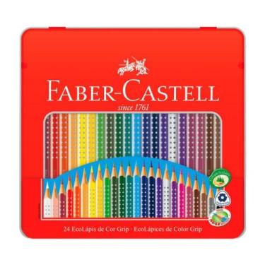Imagem de Lápis de Cor Ecolápis Grip 24 Cores - Faber Castell / WX Gift - Faber-