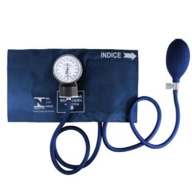 Imagem de Aparelho De Pressão Esfigmomanômetro Premium - Cores Variadas, Azul