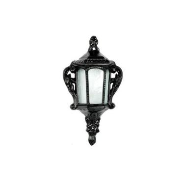 Imagem de Luminária Colonial Meia Cara Veneza em Alumínio e Vidro - Luminárias N