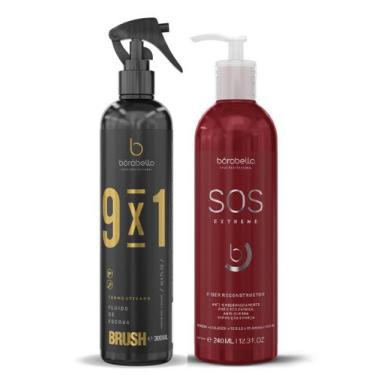 Imagem de Kit Sos Extreme Reconstrutor + Fluido Termoativado Brush 9x1 - BORABEL