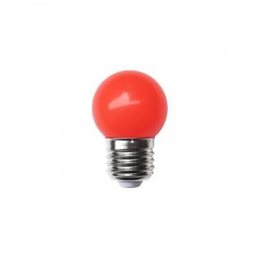 Imagem de Lampada Led Bolinha Galaxy E27 3Wx127V Vermelho 1232 - Kit C/10, 110V