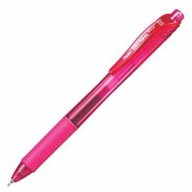Imagem de Caneta Gel PENTEL EnerGel-X 0.5mm Retrátil - Unidade, ROSA
