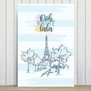 Imagem de Placa Decorativa Paris França Oolala MDF 20x30 - Quartinhos