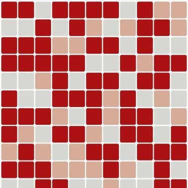 Imagem de Papel De Parede Pastilha Vermelho, Rosa E Cinza - 2,50x0,50m - DEKAL D