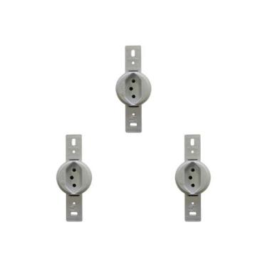 Imagem de Kit C/3 - Conjunto Para Condulete Perlex Tomada 2 Polos +...