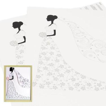Imagem de Molde para Quilling - Vestido de Noiva - Lanmax