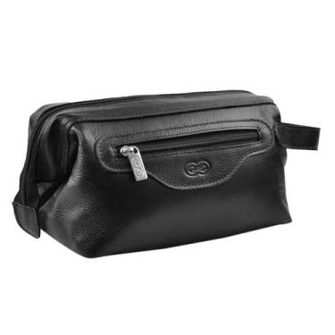 Imagem de Bolsa Necessaire VERONA em Couro Galvani, Preto