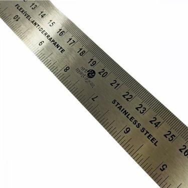 Imagem de Régua Metal - Antederrapante - 30cm - 1 unidade - Art Montagem - Rizzo