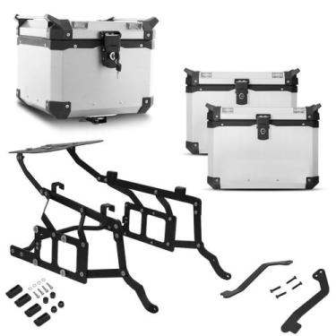 Imagem de Kit Baú 35/33l + Base + Suporte de Chapa + (Adaptador Nº5) Comp. C/ R 