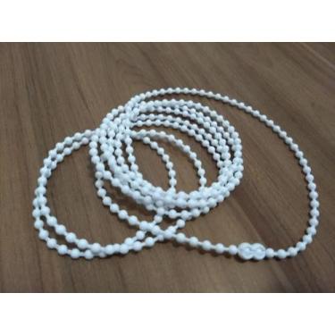 Imagem de Corrente PVC cor Branca de 3,5mm com 5metros e 1 emenda para Cortina R