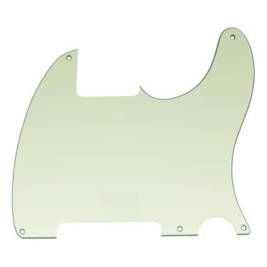 Imagem de ROZILO Menta verde 5 furos Tele Blank Guitar Pickguard Tele Pick Guard placa contra arranhões para guitarra Fender Tele Esquire