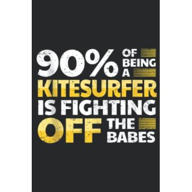 Imagem de Kitesurfing Babes Kitesurfer Meme: Lined Journal Notebook To Do Schedule, Medium 6x9 Inches, 100 Pages, Printed Cover