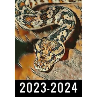 Imagem de 2-Year 2023-2024 Pocket Planner Snake: Monthly Calendar & Agenda Organizer, Monthly Appointment Book, Jan 2023 Dec 2024 Personal Time Management, ... your next 2 years, Gifts For Snake lovers.