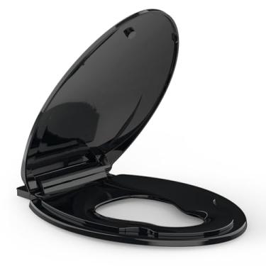 Imagem de GarveeTech Assento sanitário alongado com assento infantil embutido para facilitar o treinamento do penico – Função de fechamento lento, fácil instalação e limpeza, perfeito para adultos e crianças,