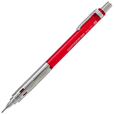 Imagem de Pentel Lapiseira Arts GraphGear 300, 0,9 mm de espessura, 1 pacote, barril vermelho