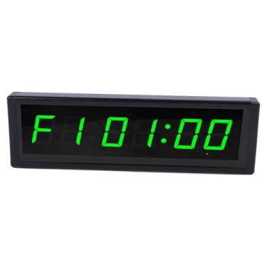 Imagem de Relógio de Parede Digital Com Tela Grande, Temporizador de 7 Cores, Relógio Elétrico para Sala de Estar, Quarto, Cozinha, Escritório, Tela Ajustável, Carga Rápida, (Bateria de