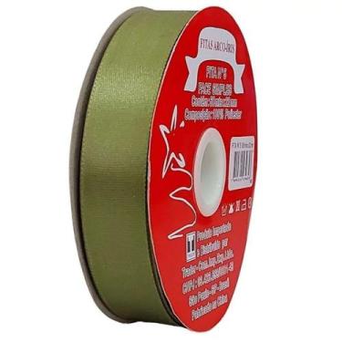 Imagem de Fita de Cetim Trader 10mm N2 com 50 Metros, COR 055 VERDE MUSGO, 50 ME