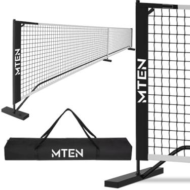 Imagem de MTEN Rede de Pickleball, Rede de Pickleball Portátil de Tamanho Regulamentar Usapa de 22 Pés, Estrutura de Metal Estável para Jogos Resistentes A Todos os Climas Em Quintais, Entrada de Automóveis Int