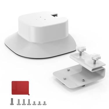 Imagem de OkeMeeo Suporte de calha para eufy SoloCam E30/4G LTE Cam S330 com conjunto de acessórios de capa de chuva, sem furadeira, fácil instalação